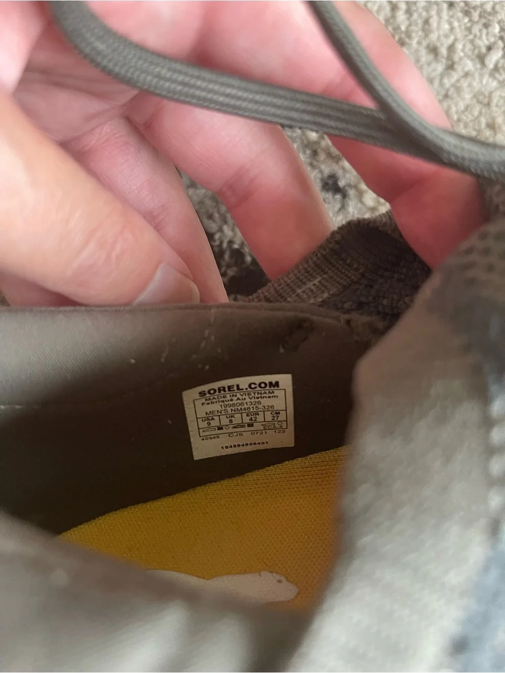 Sorel Explorer Blitz Stride Lace Alpine Tundra Sage Snicker